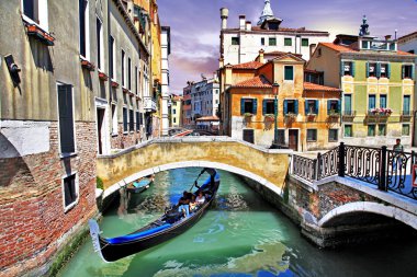 Pictorial Venetian canals clipart