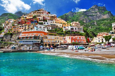 Positano. colors of sunny Italy series clipart