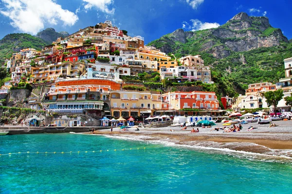 Positano. färger i soliga Italien serie — Stockfoto