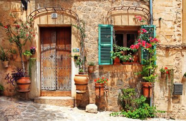 old charming streets, Spain clipart