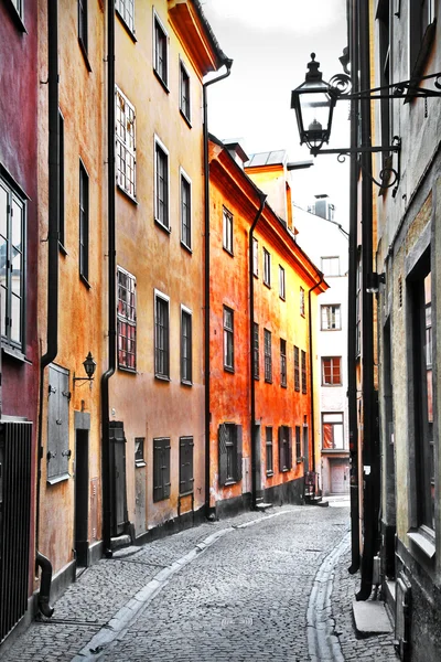 Les rues de la vieille ville. Stocholme — Photo