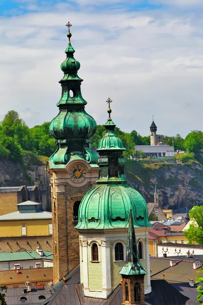 Beautiful old churches of Salzburg, Austria — стоковое фото