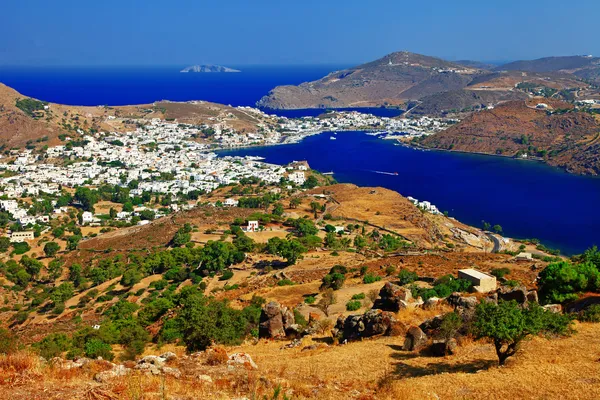 Malebné řecké ostrovy - patmos, — Stock fotografie