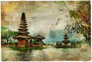 gizemli Bali tapınakları, stil resim içinde resim