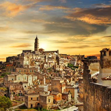 güzel matera - İtalya'nın eski şehir