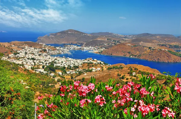 Isla escénica de Patmos, dodecanes, Grecia — Foto de Stock