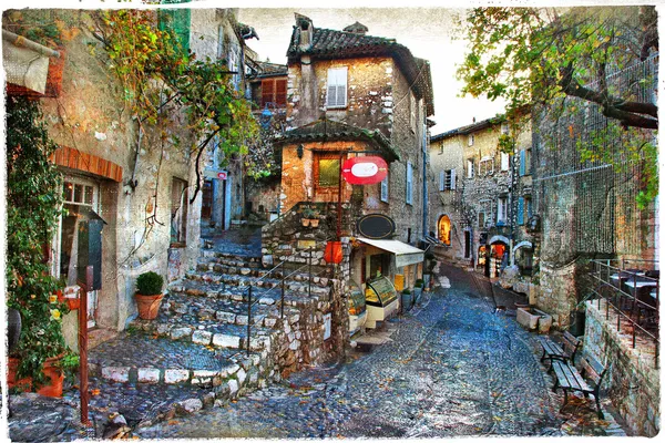 迷人的村庄的法国省份 — 图库照片