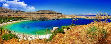Yunan Adaları - Rhodes, Lindos bay muhteşem plajlar