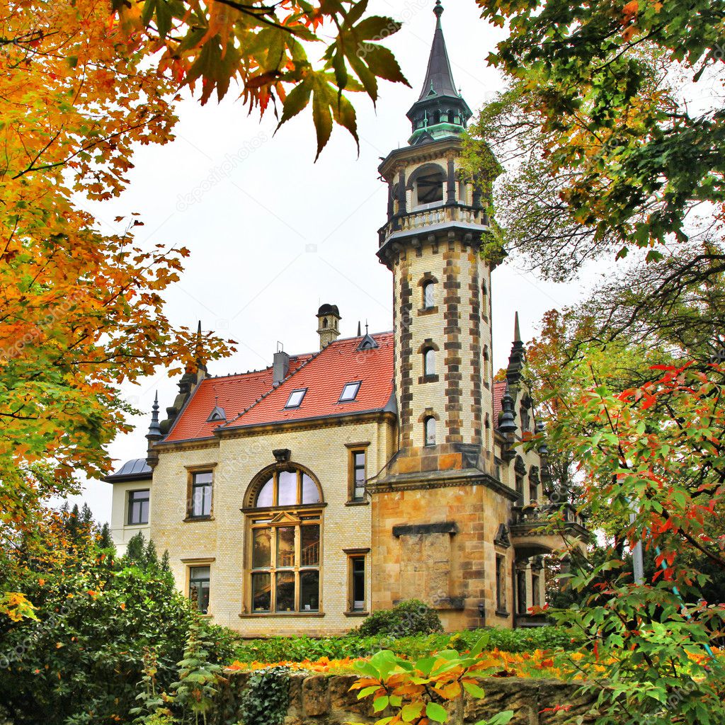 beautiful elegant castle, Dresden, Geramny