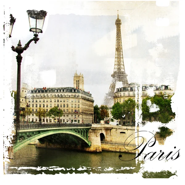 Paris, artistic vintage style picture — Stock Photo, Image