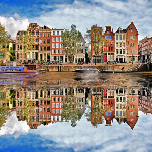 Mooie amsterdam, Nederland — Stockfoto