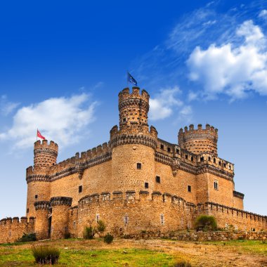 Castle Manzanares el Real, Madrid ,Spain clipart