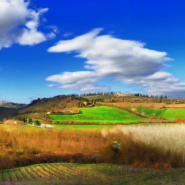 Μαγευτικά τοπία μέσα από την Τοσκάνη, Ιταλία — Φωτογραφία Αρχείου