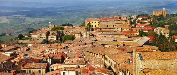 Středověká města Toscana, volterra. Itálie — Stock fotografie