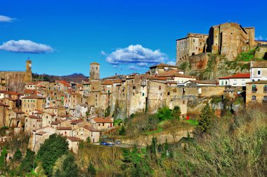 Sorano - medeival town, Toskana, İtalya