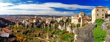 medeival şehir kayalar üzerinde cuenca, İspanya