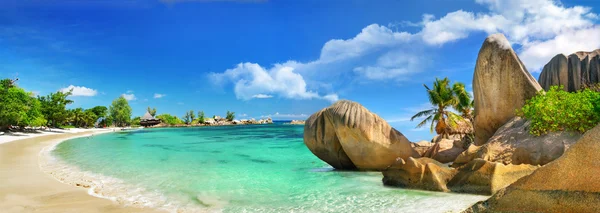 Vacances tropicales au paradis des îles Seychelles — Photo