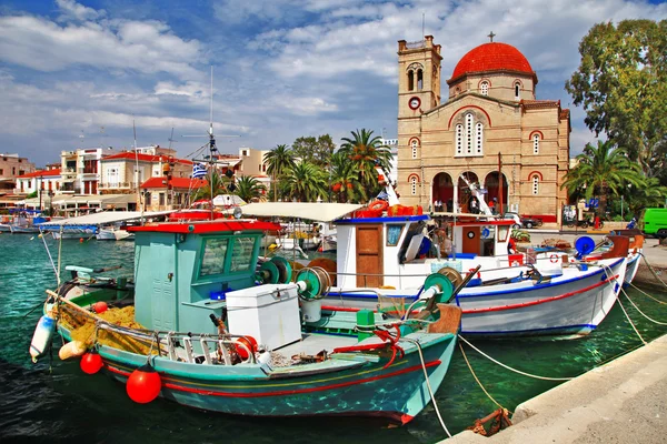 Pictorial idyllic greek islands - Aegina Stock Photo