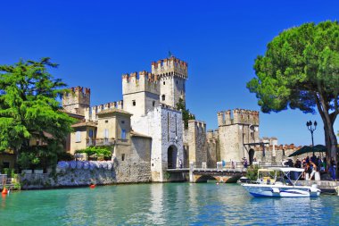 scenery of Italy series - Sirmione. Lago di Garda clipart