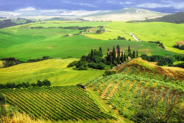 Bella Italia serie - paisajes impresionantes de la Toscana —  Fotos de Stock