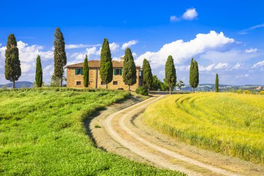scenic landscapes of Tuscany. Italy clipart