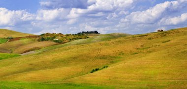 resimsel tuscana manzara. orcia altın tepeler. Panorama