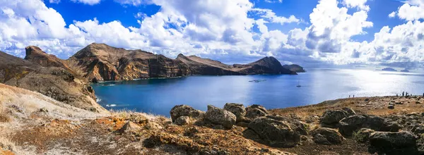 Дикая Красота Острова Мадейра Природные Пейзажи Понта Сао Луренко Потрясающий — стоковое фото