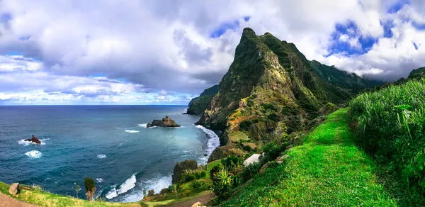 Ilha Madeira Incrível Cenário Beleza Natureza Miradouro São Cristovão Com — Fotografia de Stock