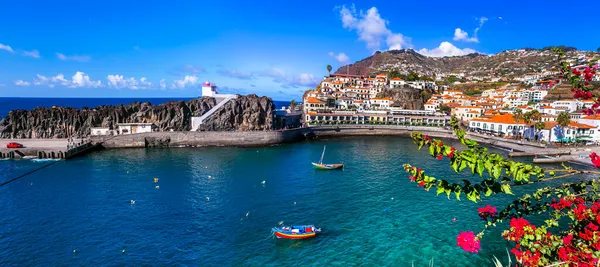 Charming Traditional Fishing Village Camara Lobos Popular Tourist Destination Madeira — Stock Photo, Image