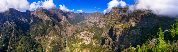 Podróże Maderze Zabytki Curral Das Freiras Dolina Zakonnic Wspaniała Wieś — Zdjęcie stockowe