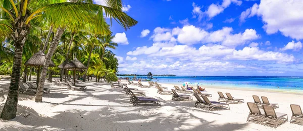 Migliori Spiagge Dell Isola Mauritius Trou Aux Biches Vacanze Tropicali — Foto Stock