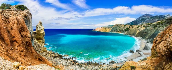 Zee Landschap Prachtige Jachthaven Landschap Griekenland Karpathos Eiland Wild Rotsachtig — Stockfoto