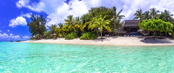 Vacaciones Tropicales Perfectas Paisajes Idílicos Playa Morne Isla Mauricio —  Fotos de Stock