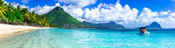 Beste Tropische Destinationen Herrliche Insel Mauritius Schöne Ferienanlage Und Strand — Stockfoto