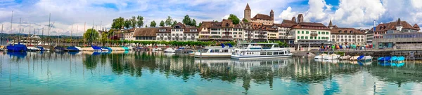 Rapperswil Jona Vieille Ville Médiévale Château Sur Lac Zurich Suisse — Photo