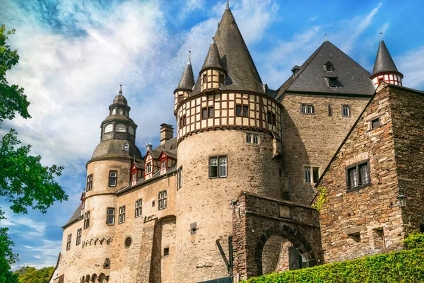 Zamek Burresheim Jest Średniowiecznym Zamkiem Północny Zachód Mayen Rheinland Pfalz — Zdjęcie stockowe