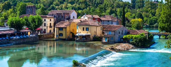 Borghetto Sul Mincio One Most Beautiful Medieval Villages Italy Colorful — Stock Photo, Image