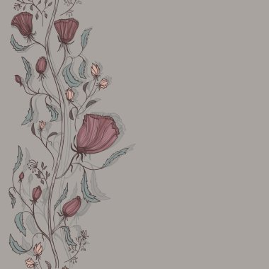 Retro çiçek arka plan