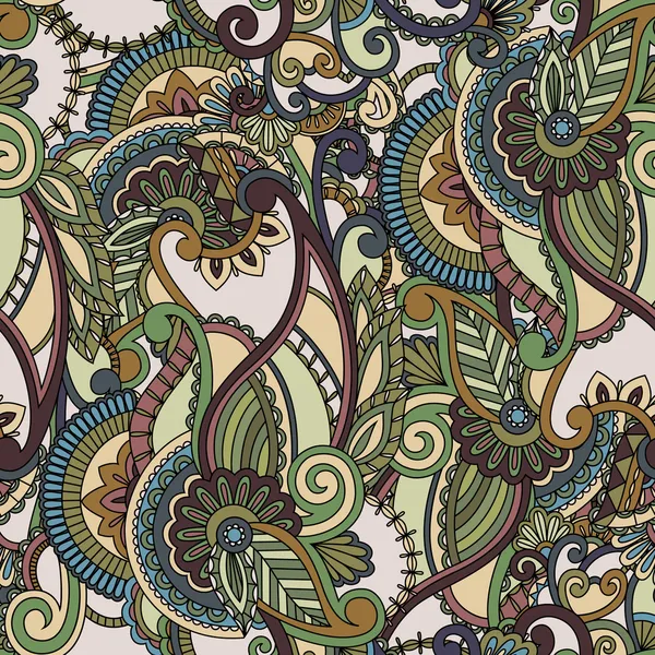 Sfondo modello senza soluzione di continuità. Design Paisley — Vettoriale Stock