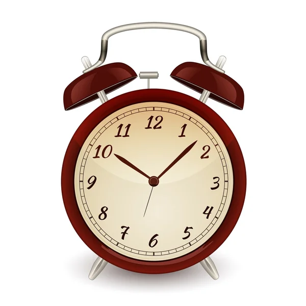 Reloj despertador retro. Ilustración vectorial — Vector de stock