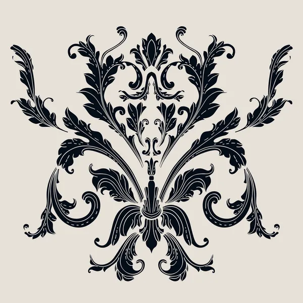 Modèle baroque vintage — Image vectorielle