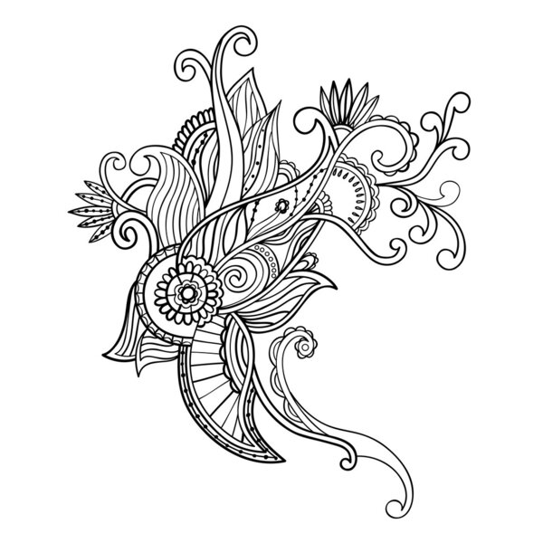 Ручная рыба. Векторная иллюстрация
