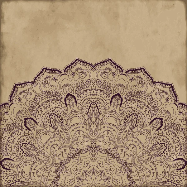 Paisley pattern on vintage background — Stock Vector