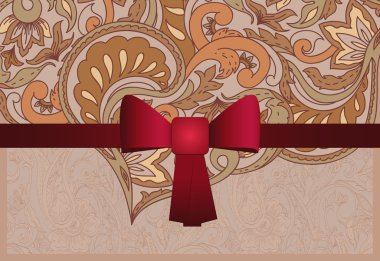 초대 카드 장식 마음으로. 벡터 일러스트 레이 션