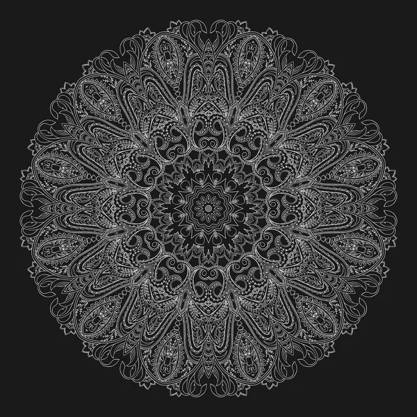 Mandala floral ornemental — Image vectorielle