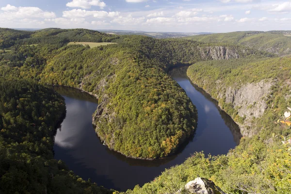 Meandro del río Moldava —  Fotos de Stock