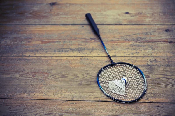 Vintage badminton racquet — Stock Photo, Image