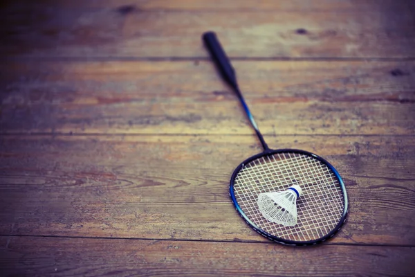 Vintage badminton racquet — Stock Photo, Image