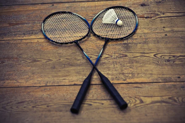 Vintage badminton racket — Stockfoto