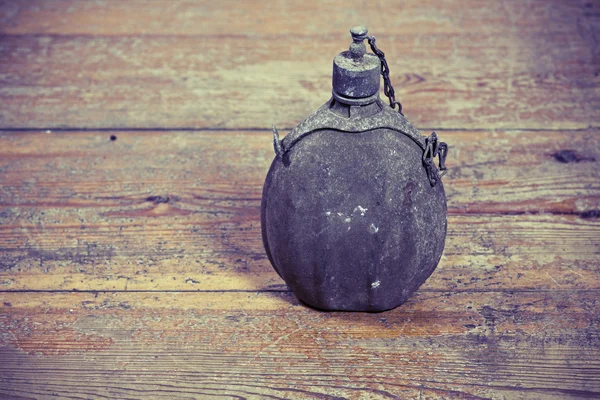 Old army bottle — Stock Photo, Image